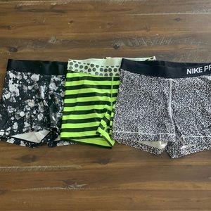 3 Women’s Nike Pro Spandex